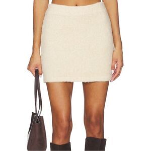 ALL THE WAYS Chic Cream Mini Skirt small